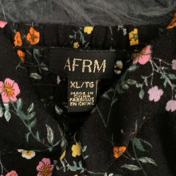NWT AFRM floral  sleeveless crop top size XL - Picture 5 of 7